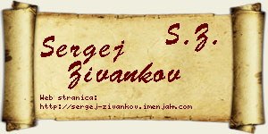 Sergej Živankov vizit kartica